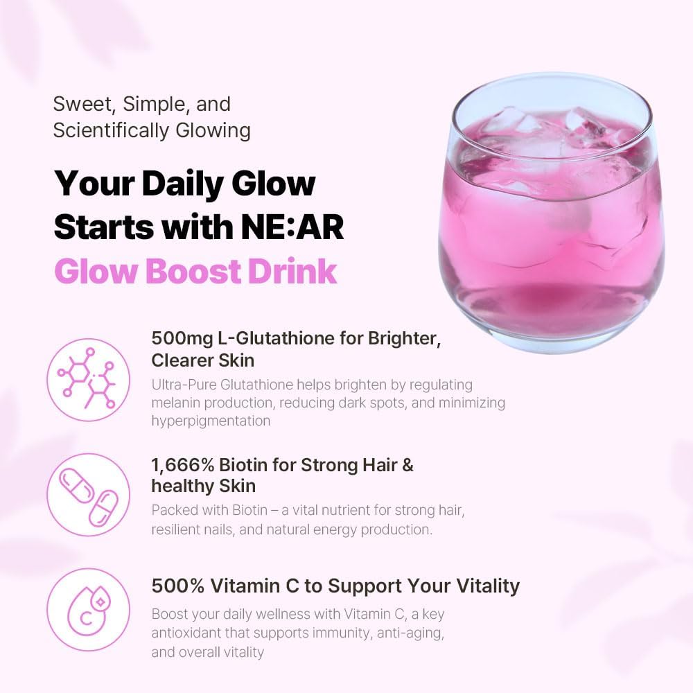 NE:AR Glow Boost Drink - Skin Brightening & Hydration Elixir