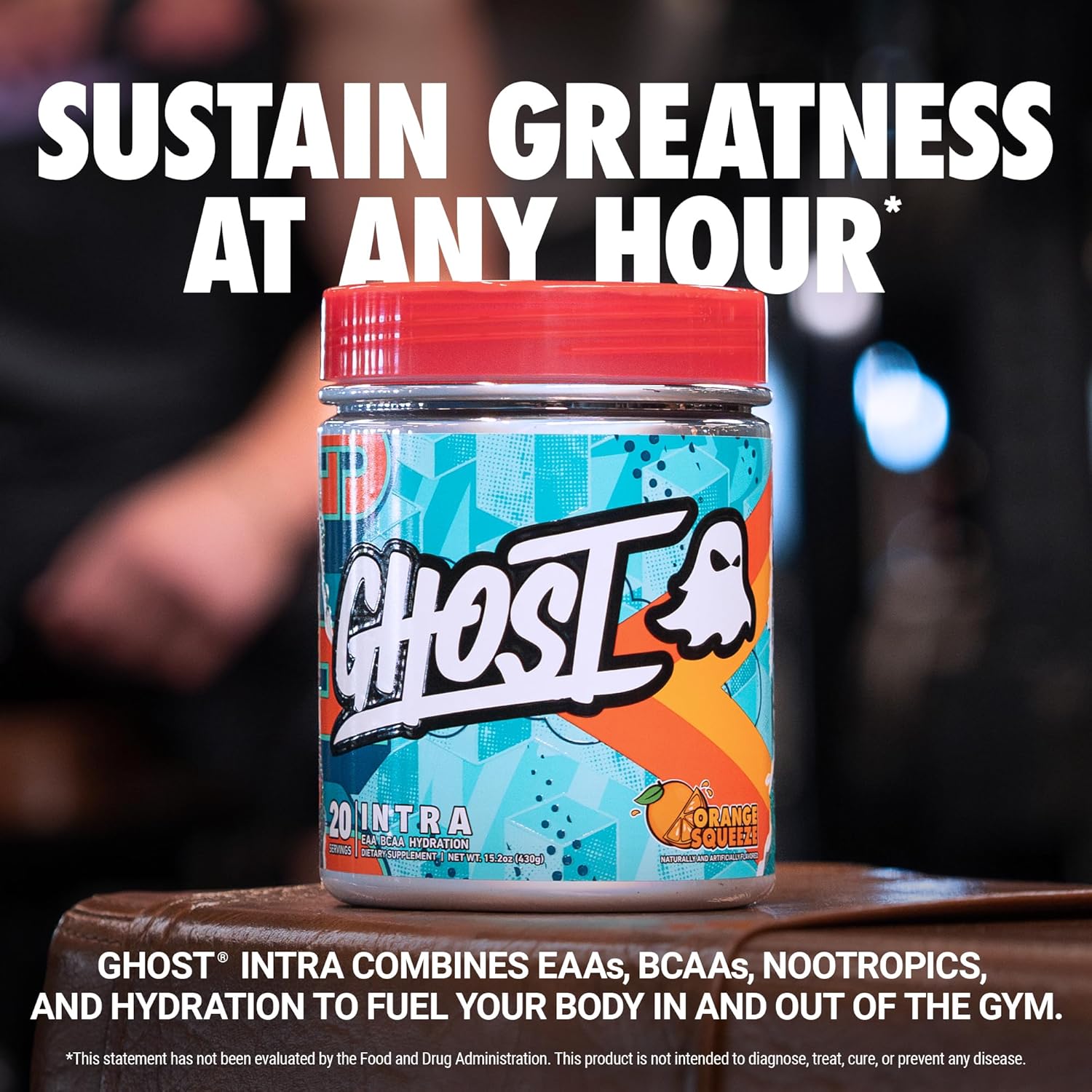GHOST® Amino | Orange Squeeze • BCAA + EAA • Nootropics • Hydration
