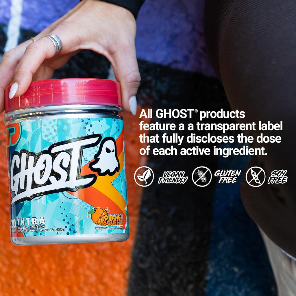 GHOST® Amino | Orange Squeeze • BCAA + EAA • Nootropics • Hydration