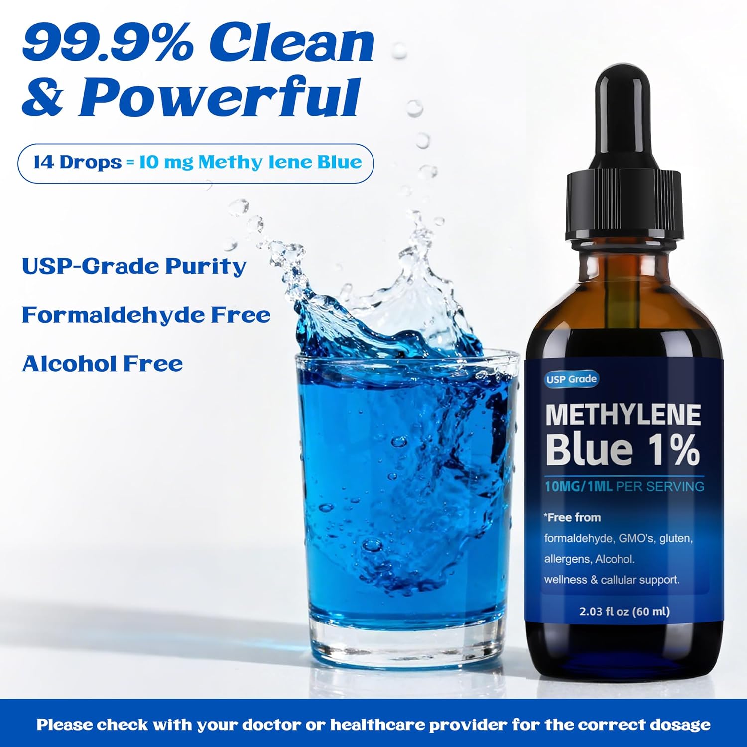1% Methylene Blue Solution - The Gold Standard Of Mitochondrial Energy